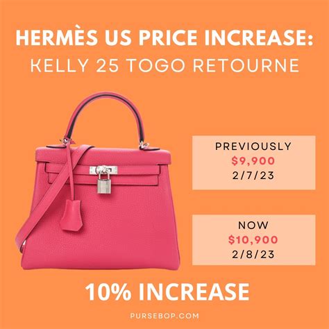 hermes 2018 price increase|hermes evelyne tpm price 2023.